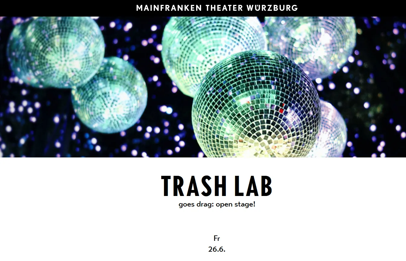 Living the Schatz Life im Trash Lab am Mainfranken Theater Würzburg